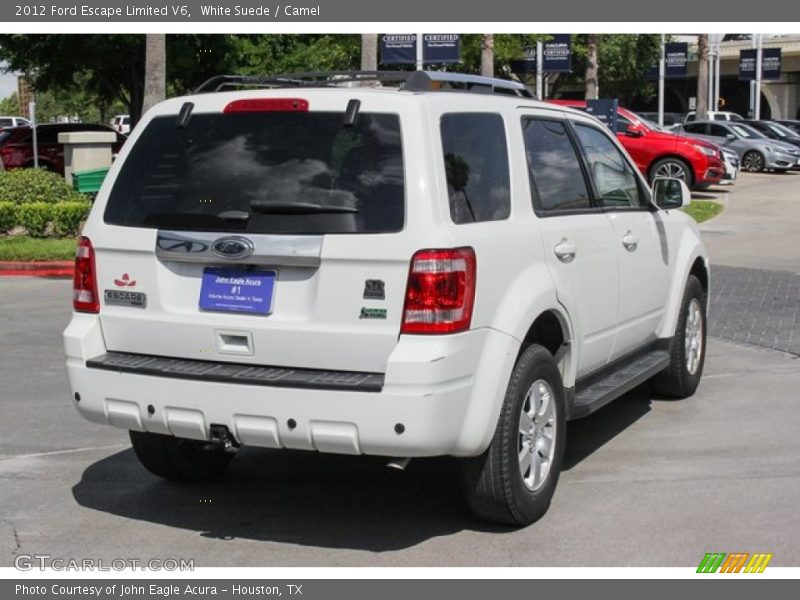 White Suede / Camel 2012 Ford Escape Limited V6