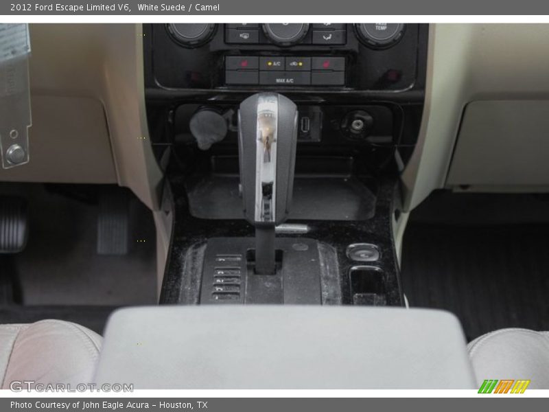White Suede / Camel 2012 Ford Escape Limited V6