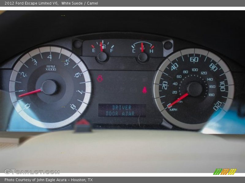 White Suede / Camel 2012 Ford Escape Limited V6