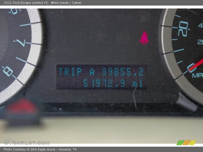 White Suede / Camel 2012 Ford Escape Limited V6