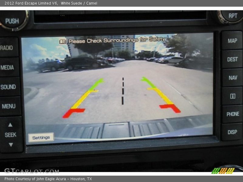 White Suede / Camel 2012 Ford Escape Limited V6