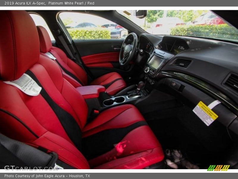 Front Seat of 2019 ILX A-Spec