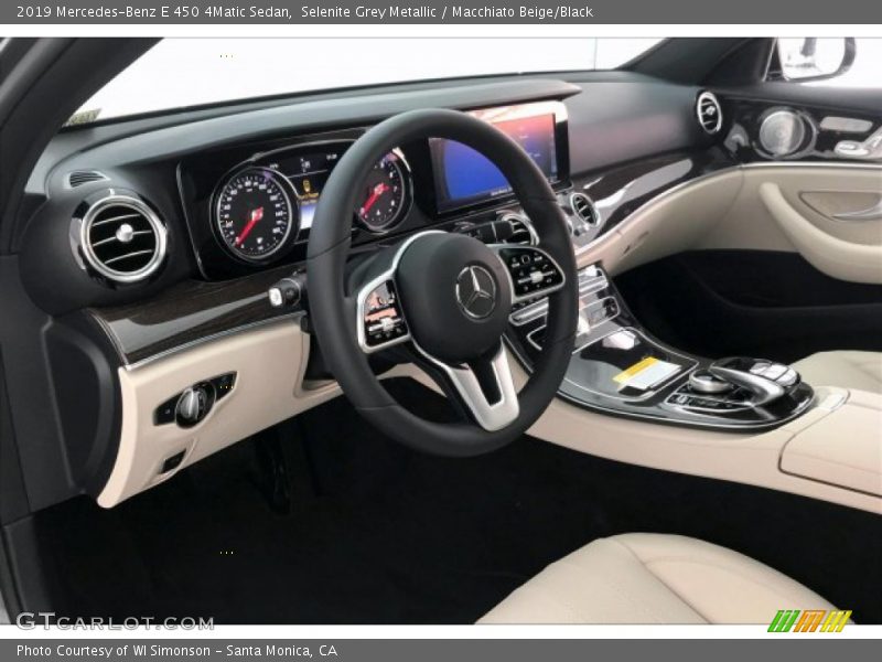 Selenite Grey Metallic / Macchiato Beige/Black 2019 Mercedes-Benz E 450 4Matic Sedan