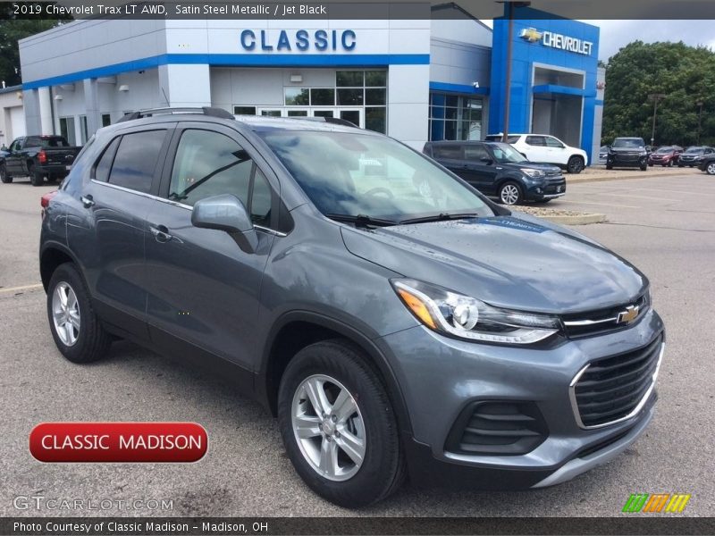 Satin Steel Metallic / Jet Black 2019 Chevrolet Trax LT AWD