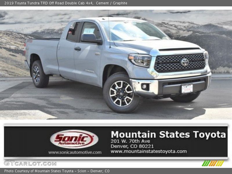 Cement / Graphite 2019 Toyota Tundra TRD Off Road Double Cab 4x4