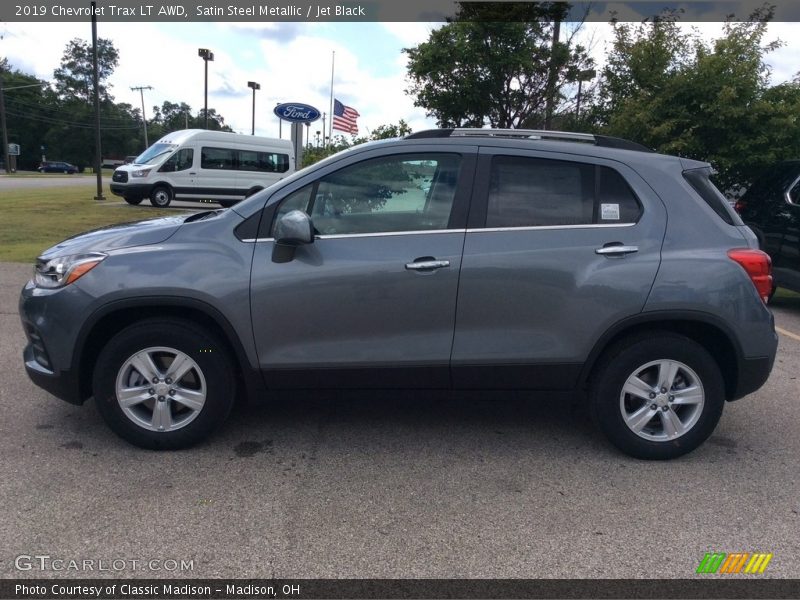 Satin Steel Metallic / Jet Black 2019 Chevrolet Trax LT AWD