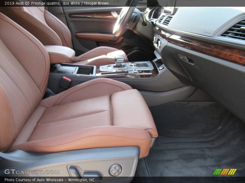 Ibis White / Nougat Brown 2019 Audi Q5 Prestige quattro