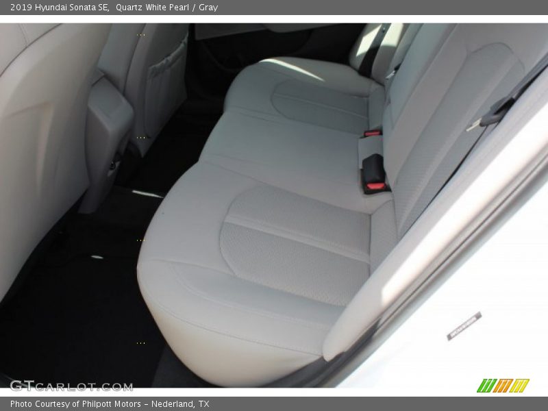 Quartz White Pearl / Gray 2019 Hyundai Sonata SE