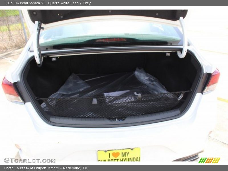 Quartz White Pearl / Gray 2019 Hyundai Sonata SE
