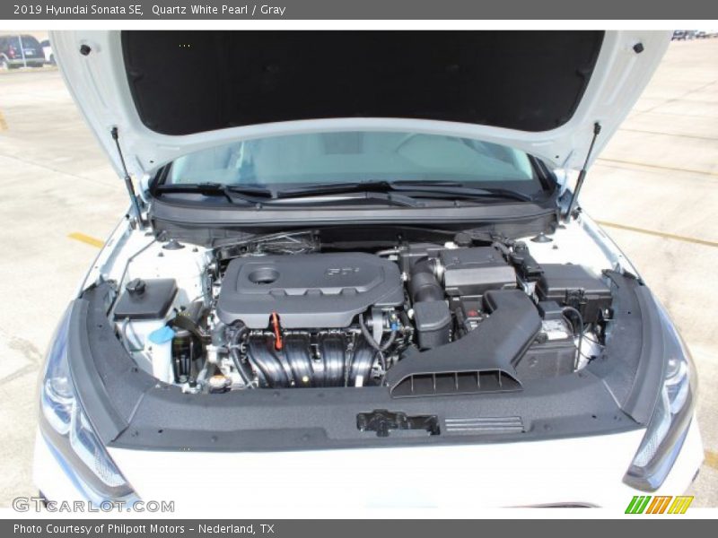 Quartz White Pearl / Gray 2019 Hyundai Sonata SE
