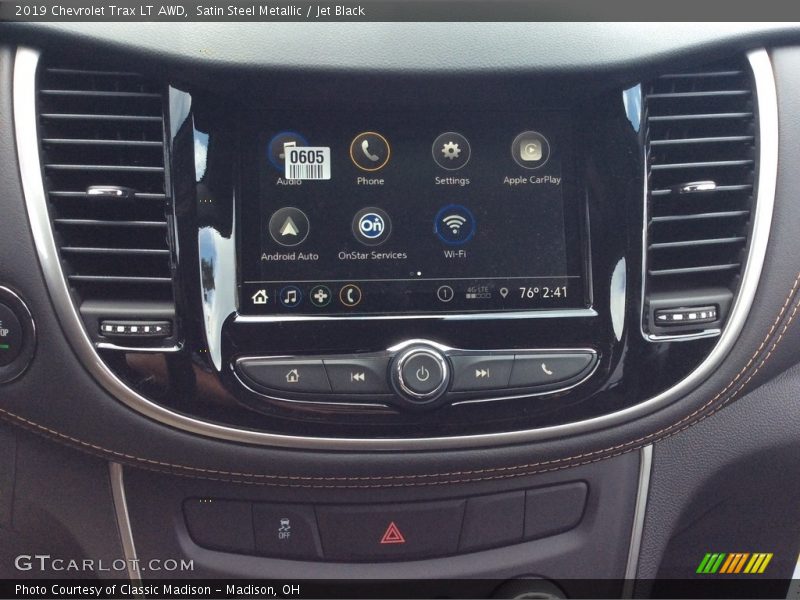 Satin Steel Metallic / Jet Black 2019 Chevrolet Trax LT AWD