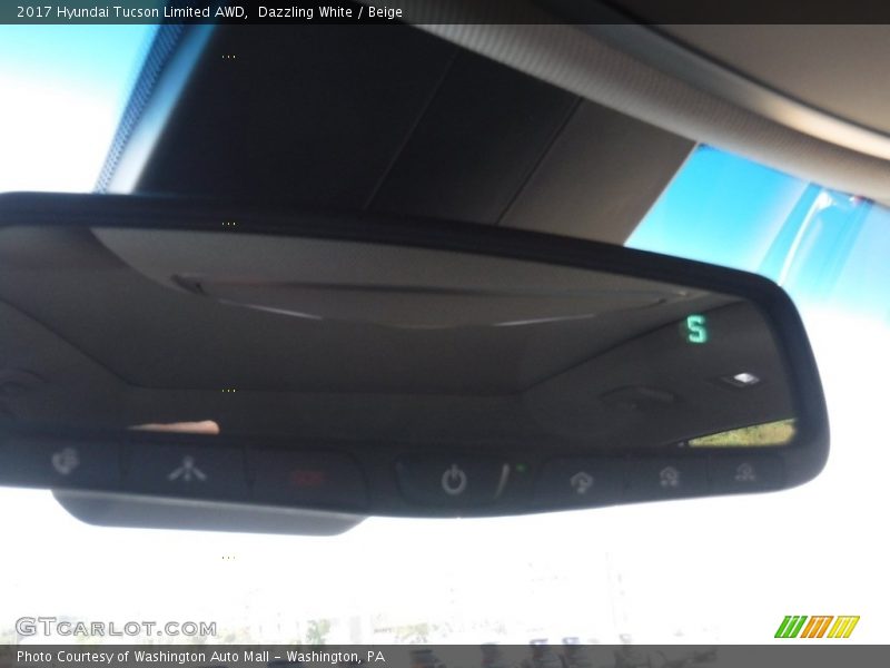 Dazzling White / Beige 2017 Hyundai Tucson Limited AWD