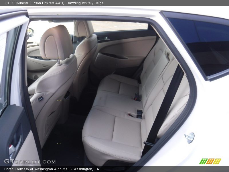 Dazzling White / Beige 2017 Hyundai Tucson Limited AWD