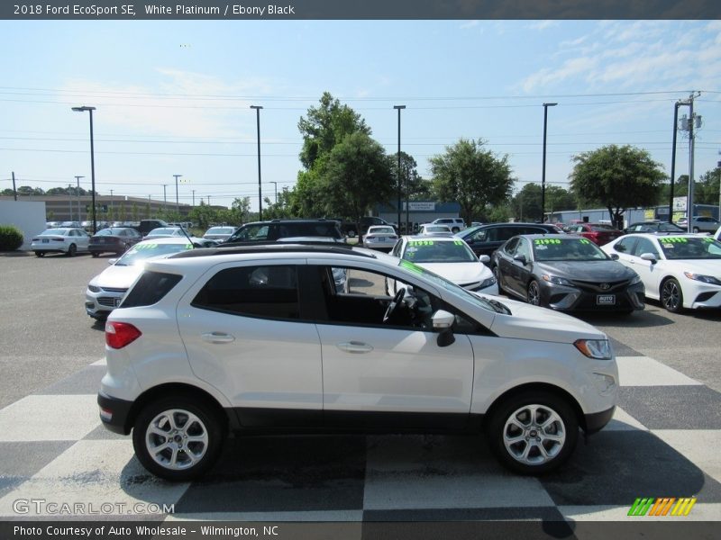 White Platinum / Ebony Black 2018 Ford EcoSport SE