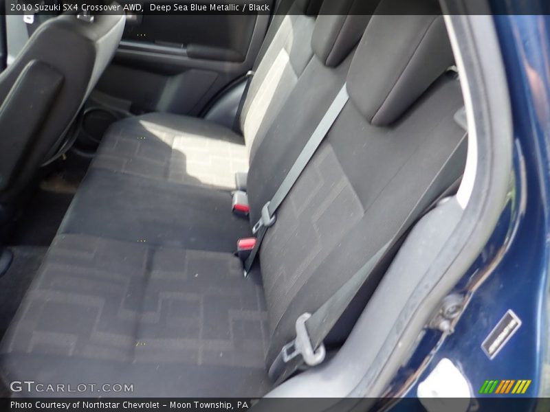 Deep Sea Blue Metallic / Black 2010 Suzuki SX4 Crossover AWD