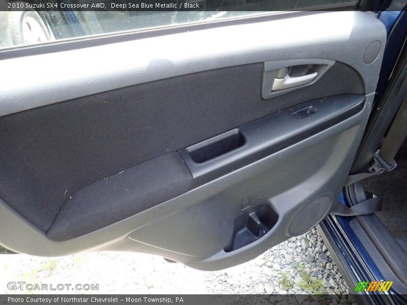 Deep Sea Blue Metallic / Black 2010 Suzuki SX4 Crossover AWD