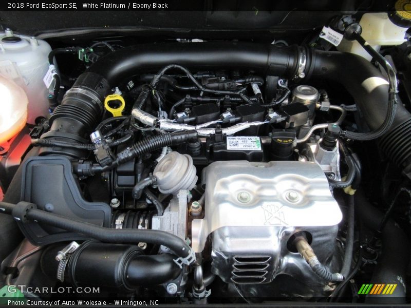 White Platinum / Ebony Black 2018 Ford EcoSport SE