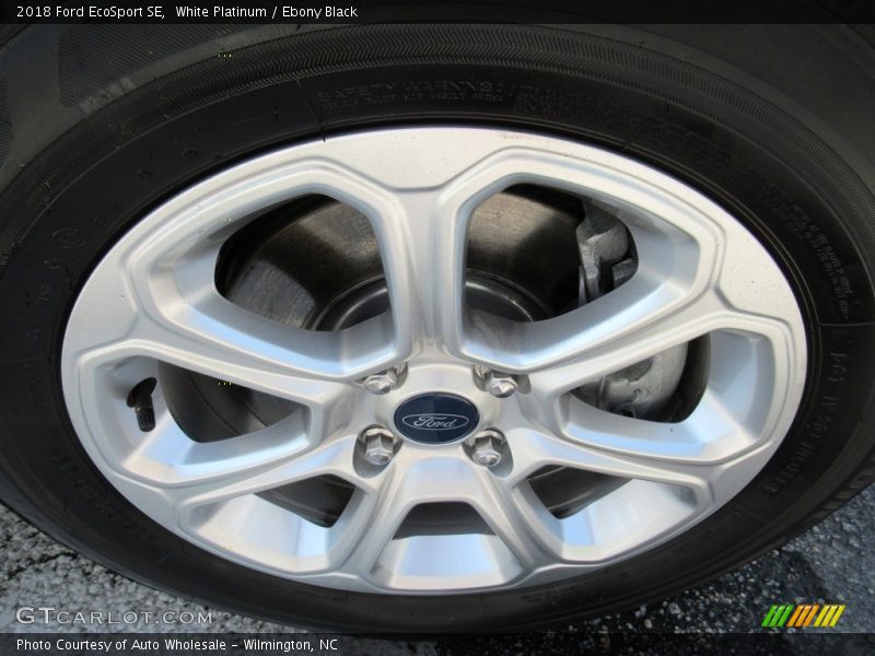 White Platinum / Ebony Black 2018 Ford EcoSport SE