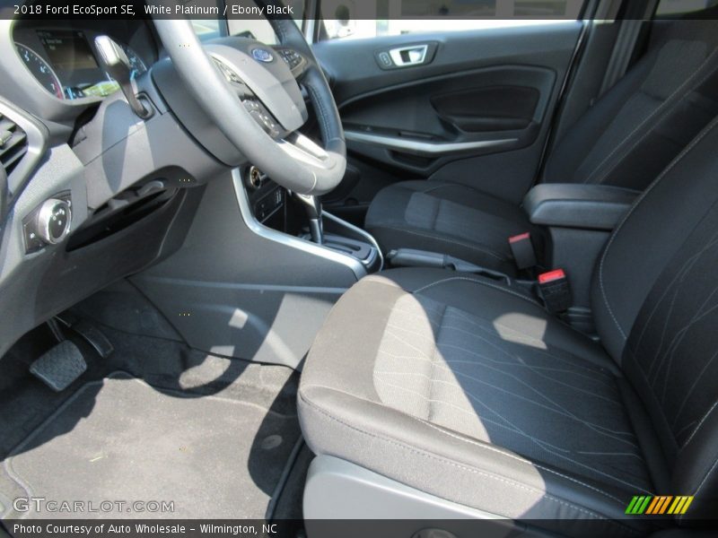 White Platinum / Ebony Black 2018 Ford EcoSport SE