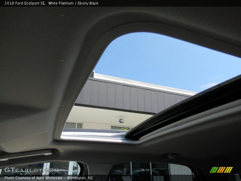 White Platinum / Ebony Black 2018 Ford EcoSport SE