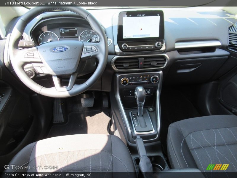 White Platinum / Ebony Black 2018 Ford EcoSport SE