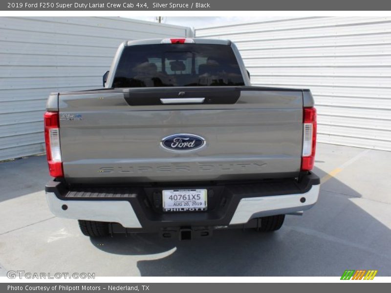 Silver Spruce / Black 2019 Ford F250 Super Duty Lariat Crew Cab 4x4
