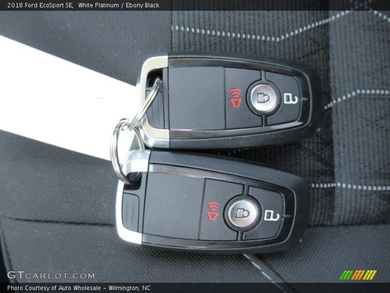 White Platinum / Ebony Black 2018 Ford EcoSport SE
