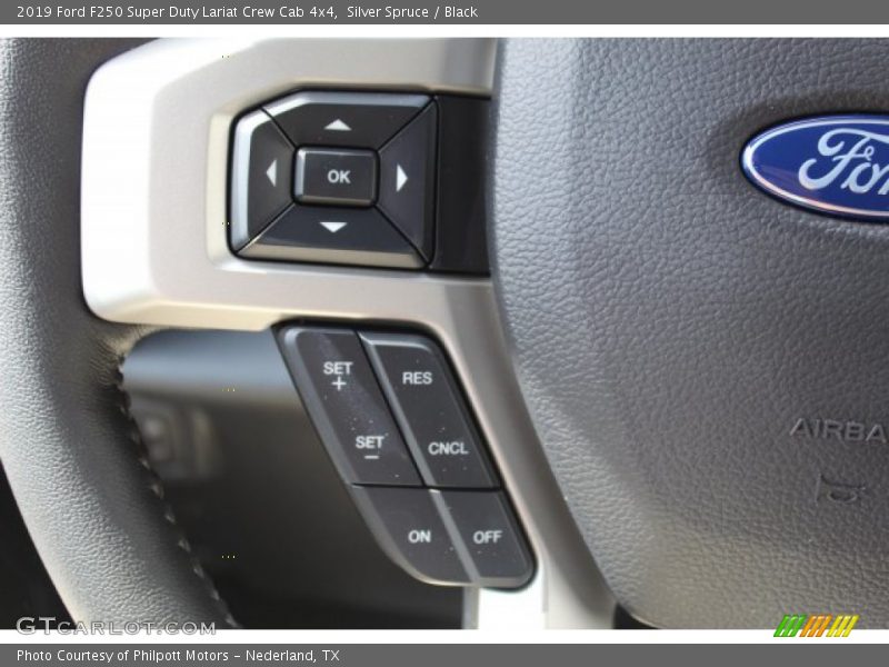 Silver Spruce / Black 2019 Ford F250 Super Duty Lariat Crew Cab 4x4