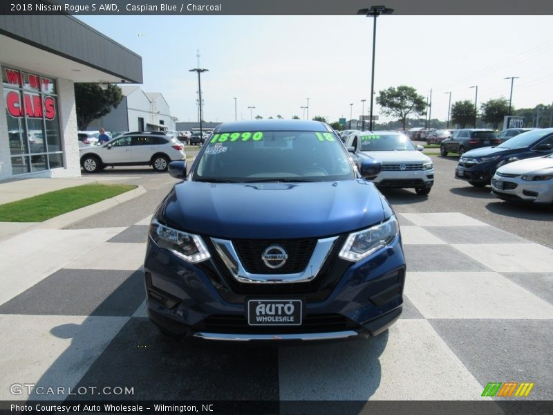 Caspian Blue / Charcoal 2018 Nissan Rogue S AWD