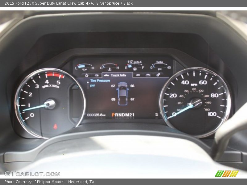 Silver Spruce / Black 2019 Ford F250 Super Duty Lariat Crew Cab 4x4