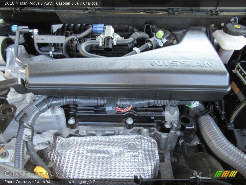 Caspian Blue / Charcoal 2018 Nissan Rogue S AWD
