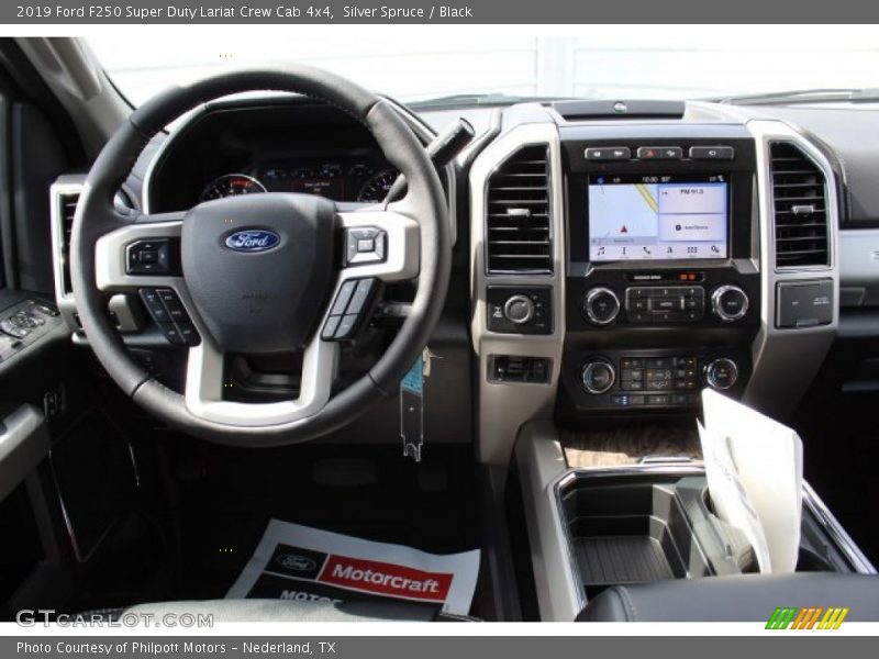 Silver Spruce / Black 2019 Ford F250 Super Duty Lariat Crew Cab 4x4