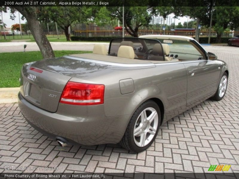Alpaka Beige Metallic / Beige 2008 Audi A4 2.0T Cabriolet