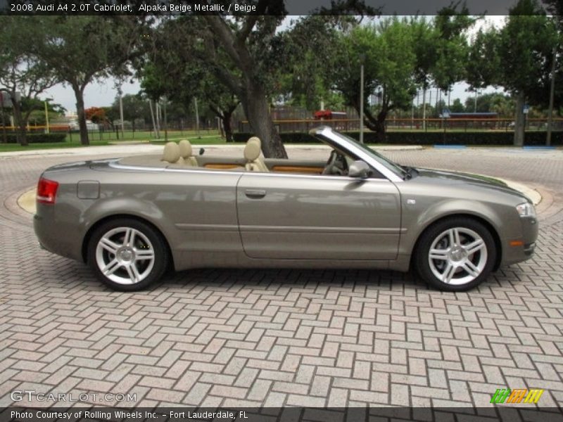 Alpaka Beige Metallic / Beige 2008 Audi A4 2.0T Cabriolet