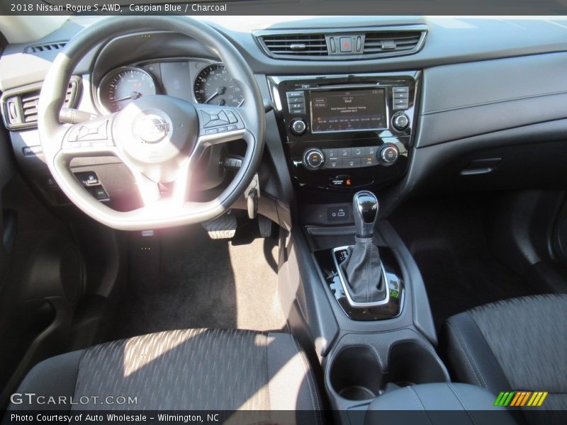 Caspian Blue / Charcoal 2018 Nissan Rogue S AWD
