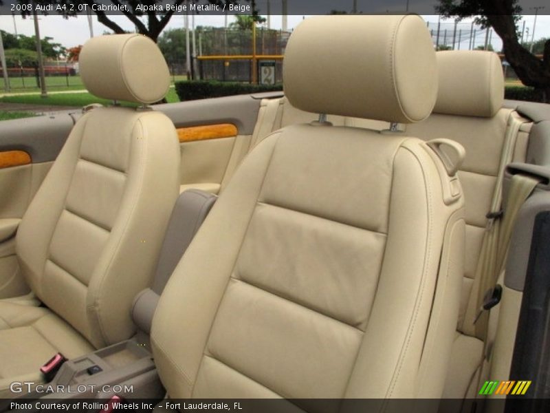 Alpaka Beige Metallic / Beige 2008 Audi A4 2.0T Cabriolet