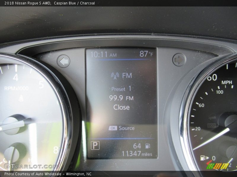 Caspian Blue / Charcoal 2018 Nissan Rogue S AWD