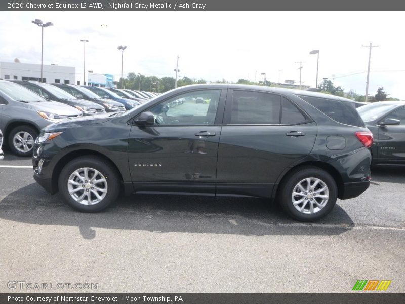 Nightfall Gray Metallic / Ash Gray 2020 Chevrolet Equinox LS AWD