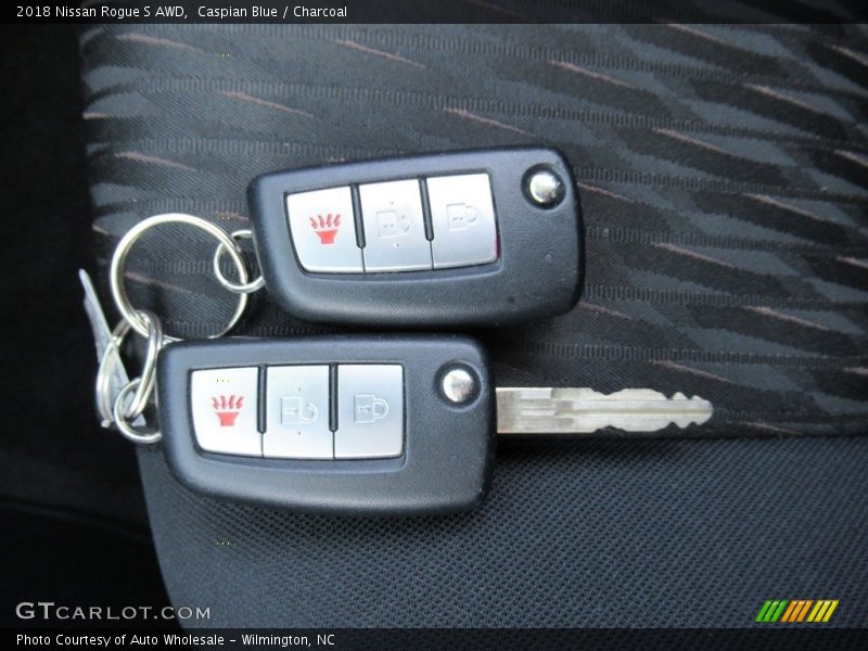 Caspian Blue / Charcoal 2018 Nissan Rogue S AWD
