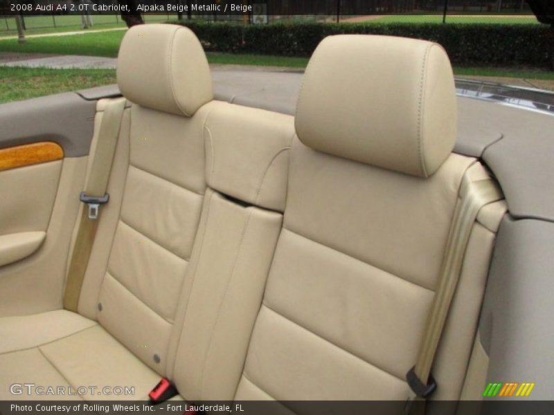 Alpaka Beige Metallic / Beige 2008 Audi A4 2.0T Cabriolet