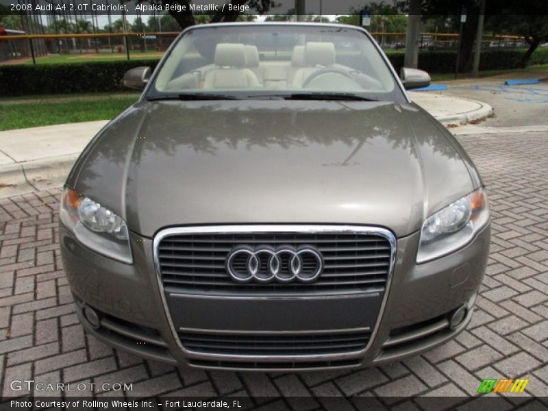 Alpaka Beige Metallic / Beige 2008 Audi A4 2.0T Cabriolet