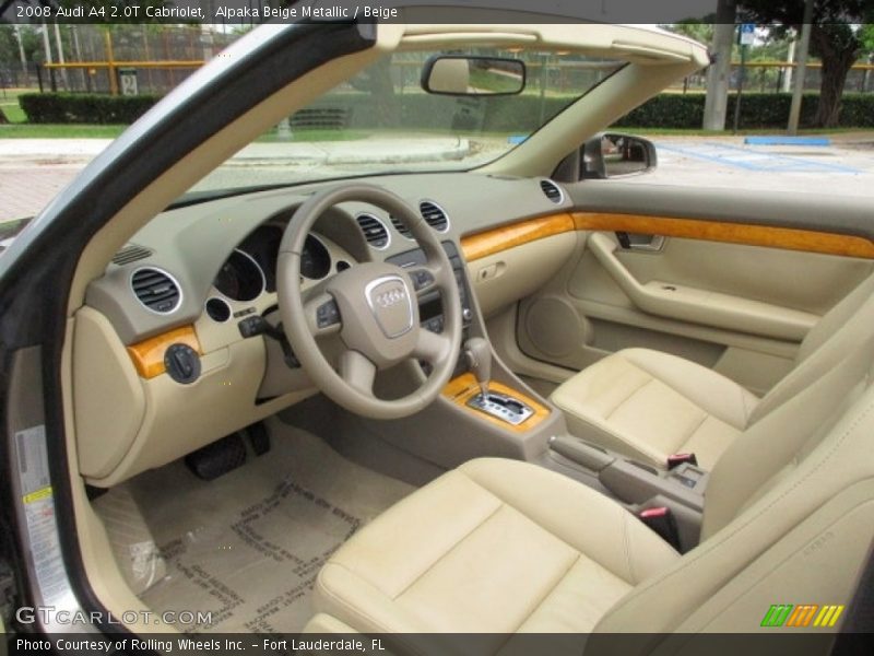 Alpaka Beige Metallic / Beige 2008 Audi A4 2.0T Cabriolet