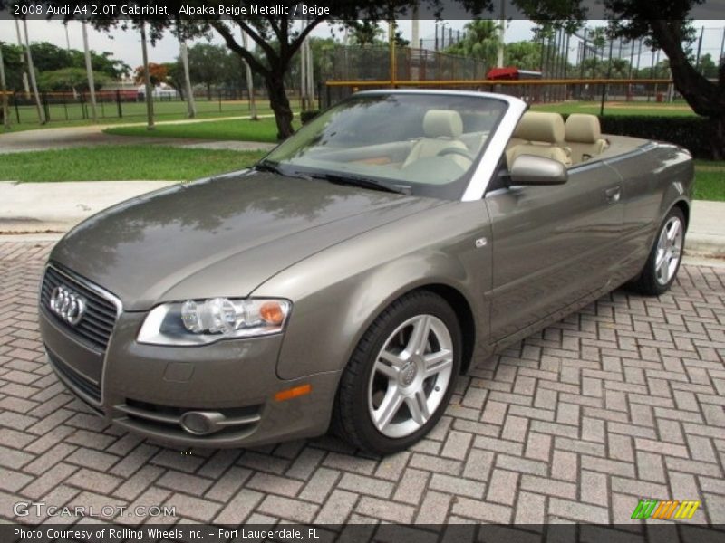 Alpaka Beige Metallic / Beige 2008 Audi A4 2.0T Cabriolet