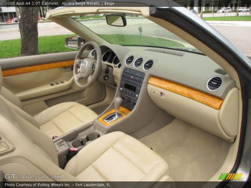 Alpaka Beige Metallic / Beige 2008 Audi A4 2.0T Cabriolet