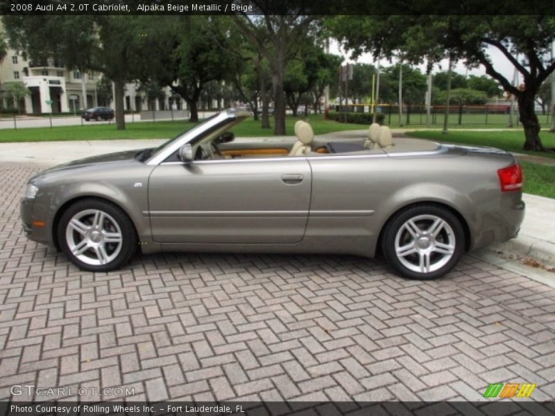 Alpaka Beige Metallic / Beige 2008 Audi A4 2.0T Cabriolet