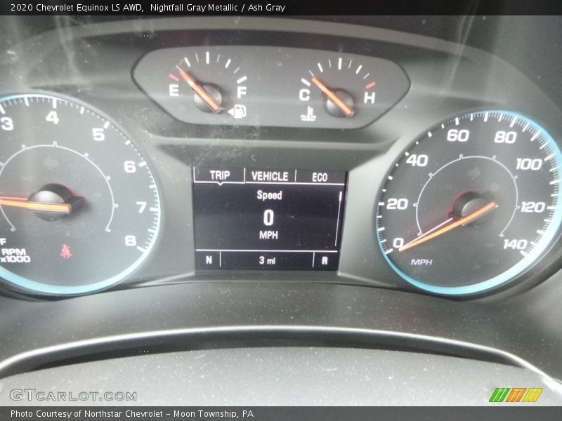 Nightfall Gray Metallic / Ash Gray 2020 Chevrolet Equinox LS AWD