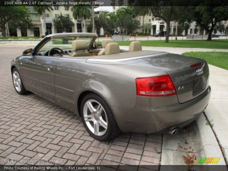Alpaka Beige Metallic / Beige 2008 Audi A4 2.0T Cabriolet