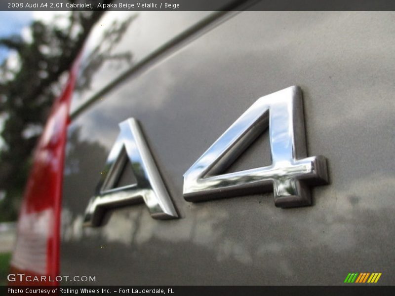 Alpaka Beige Metallic / Beige 2008 Audi A4 2.0T Cabriolet
