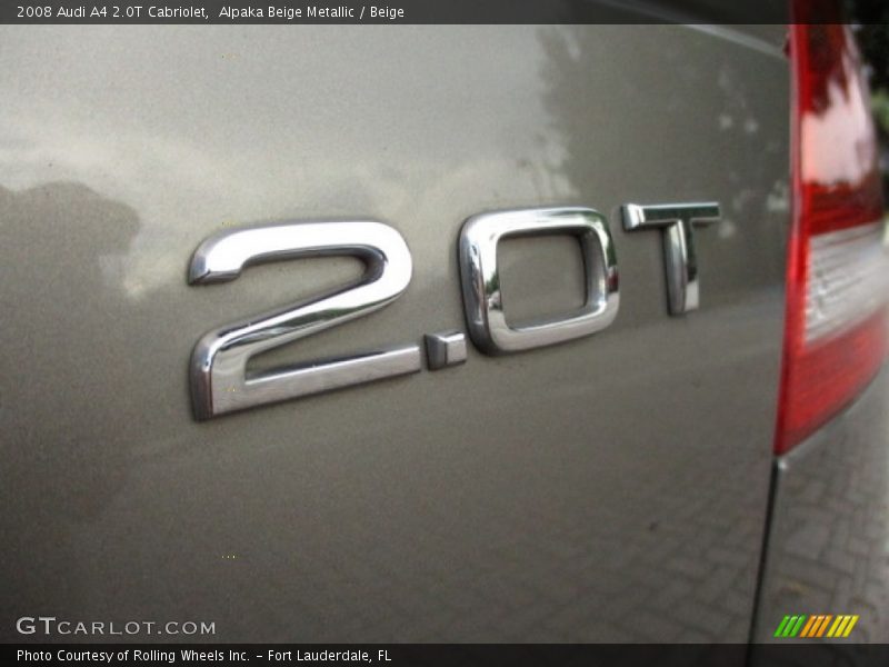 Alpaka Beige Metallic / Beige 2008 Audi A4 2.0T Cabriolet