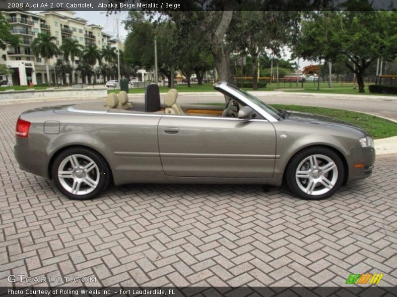 Alpaka Beige Metallic / Beige 2008 Audi A4 2.0T Cabriolet